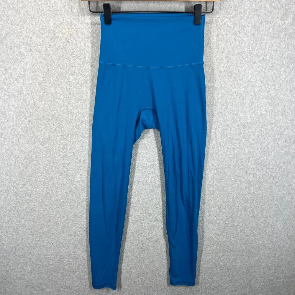SSYS The Label Leggings Womens S Blue High Waisted Athletic Yoga‎ EUC